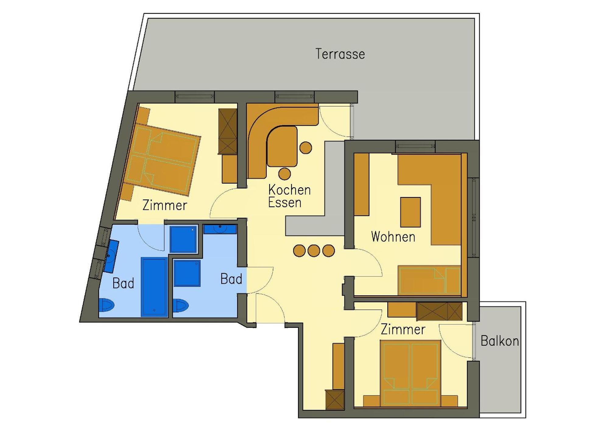 Apart Pension Moos แซร์เฟาส์ ห้อง รูปภาพ